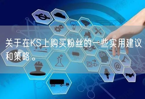 关于在KS上购买粉丝的一些实用建议和策略。