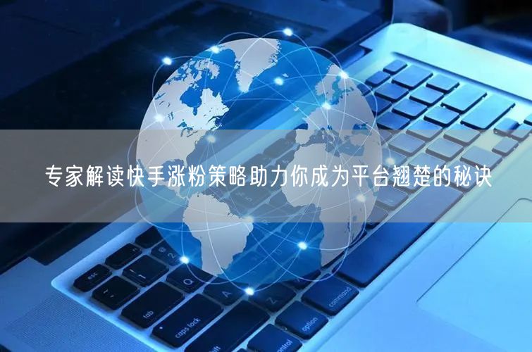 专家解读快手涨粉策略助力你成为平台翘楚的秘诀
