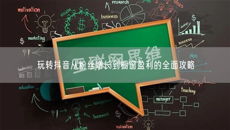 玩转抖音从粉丝增长到橱窗盈利的全面攻略