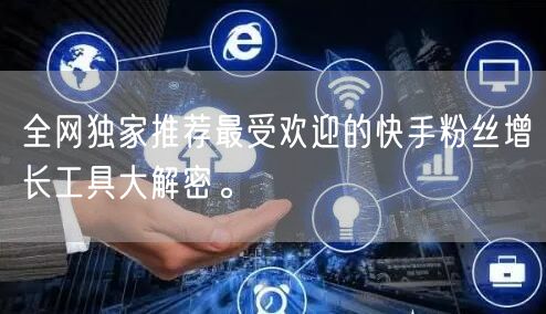全网独家推荐最受欢迎的快手粉丝增长工具大解密。